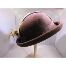Vintage Street Smart by Betmar Ladies Hat Dark Brown 100% Wool Felt  eb-97161542
